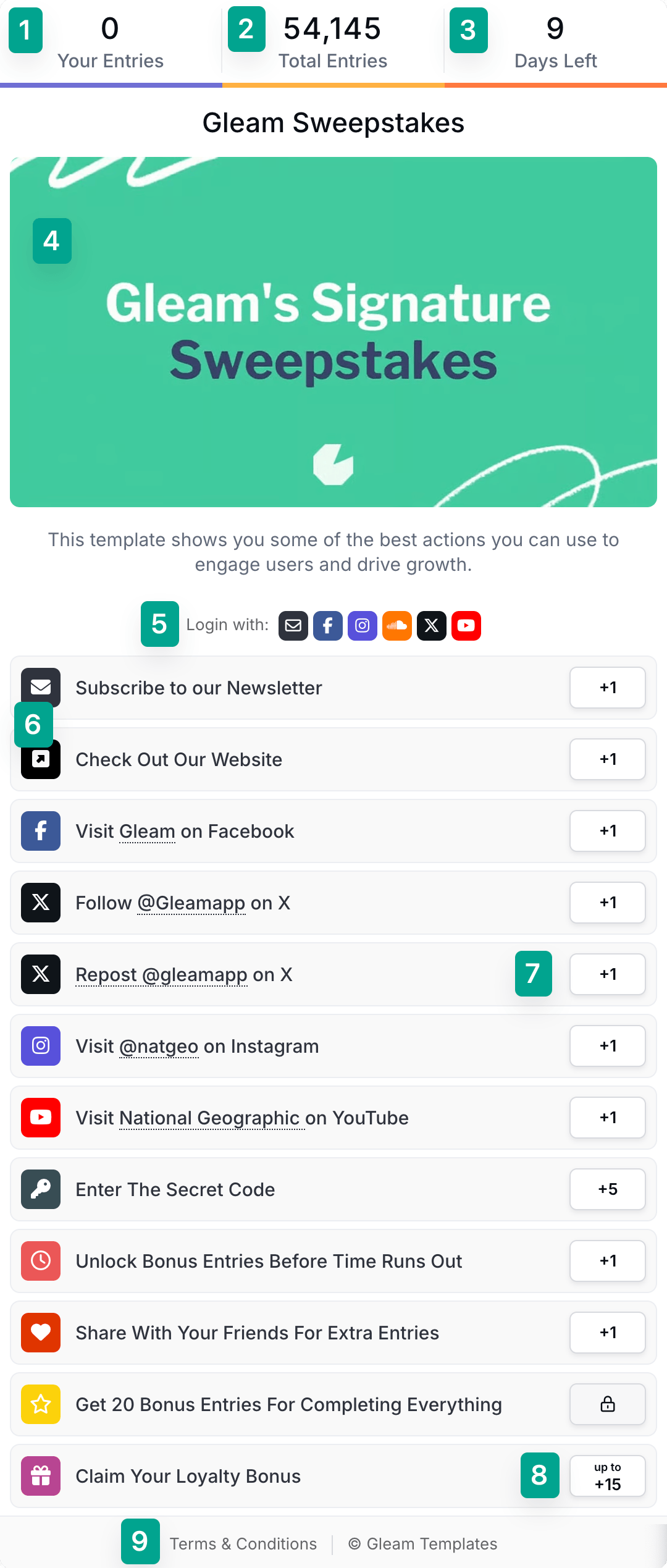 competition widget