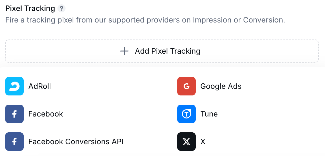 Gleam interface with pixel tracking methods