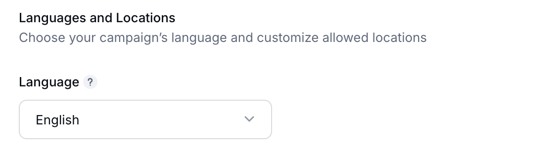 Gleam interface with language option