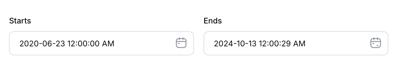 Choose a timezone from the dropdown menu