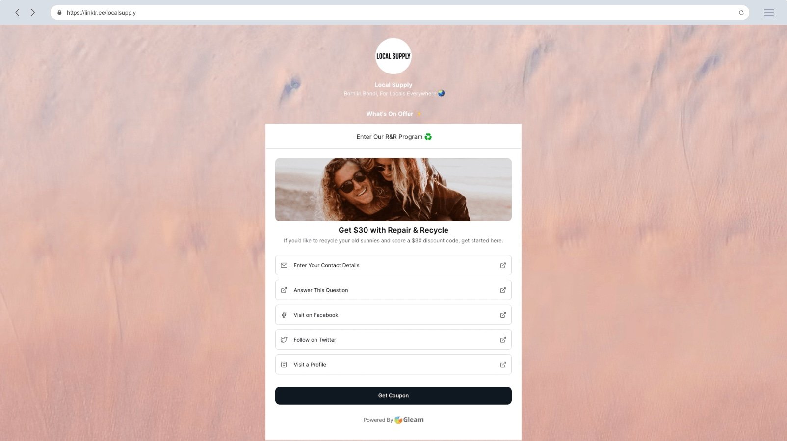 Linktree Exclusive Track Download Template on Linktree